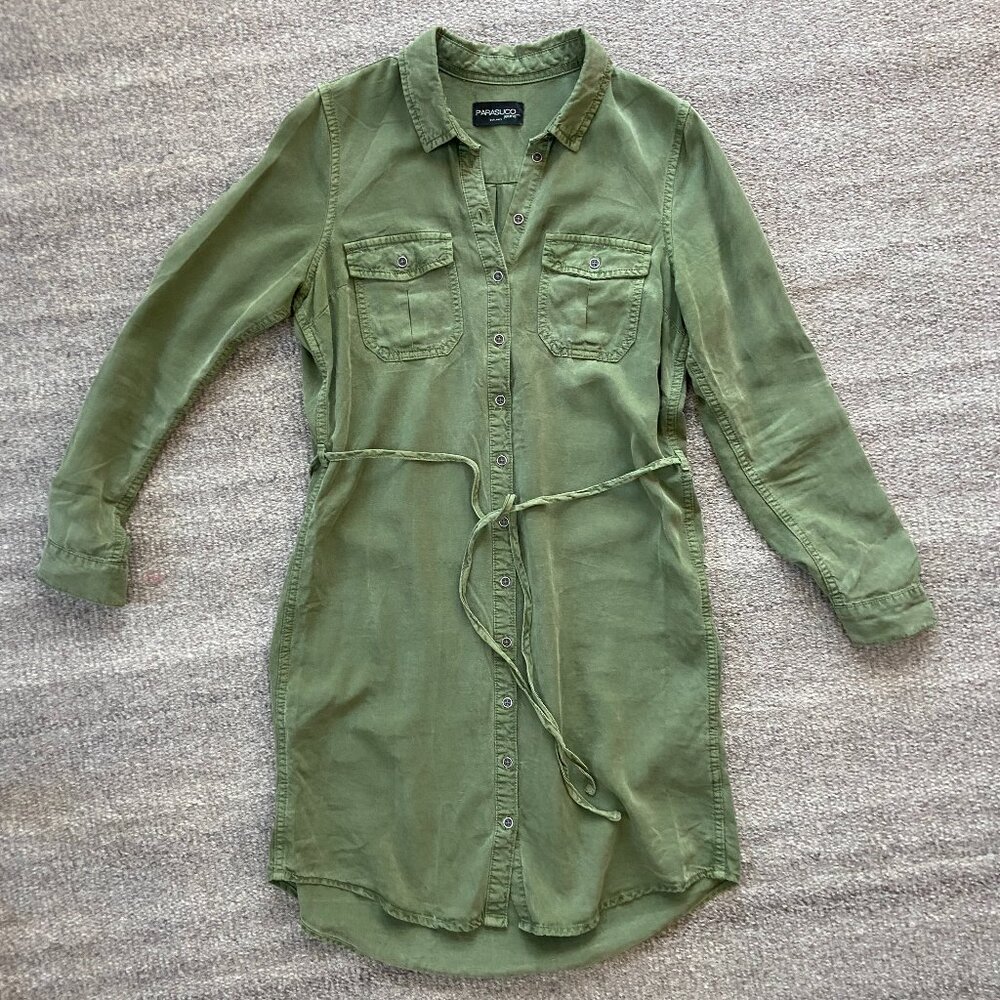 Parasuco green denim tunic